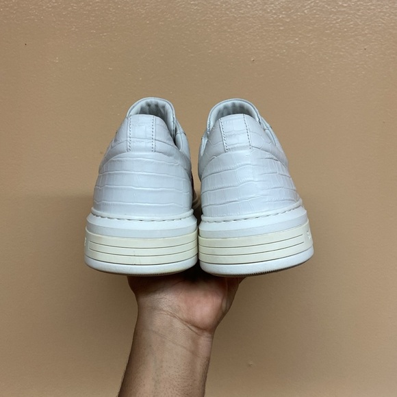 BALLY Moony Croc Embossed Leather Sneakers - Picture 5 of 17